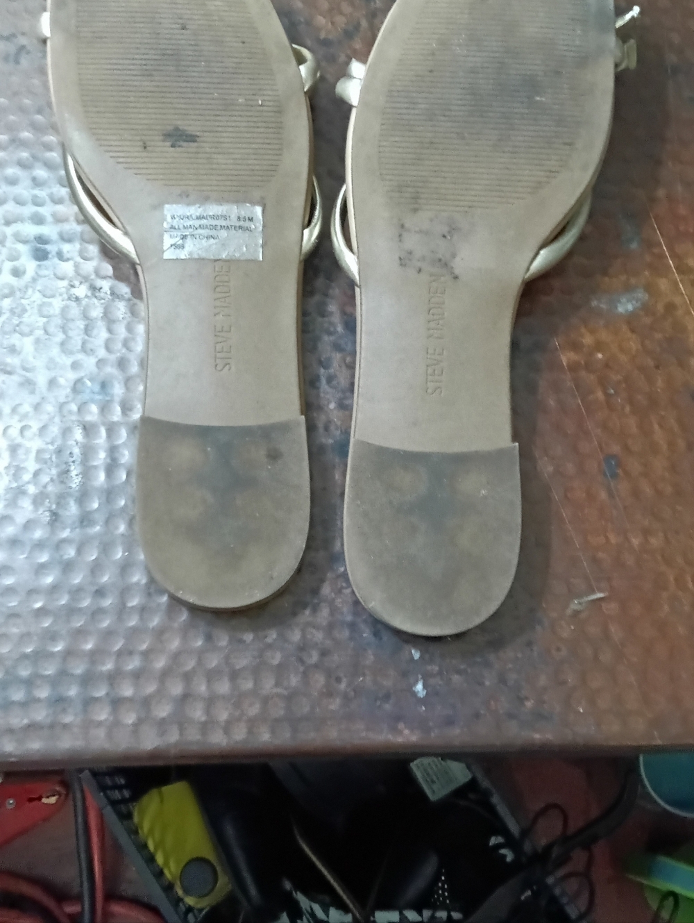 Steve Madden Sz. 8.5 Maura Square Toe Knotted Strap Flat Sandal - Picture 14 of 15